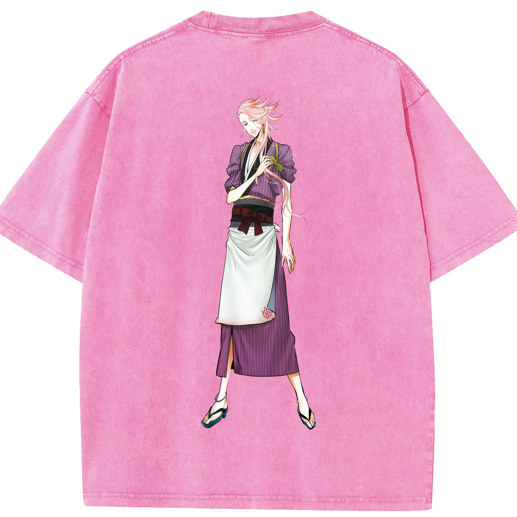（画像用） 刀剣乱舞 Touken Ranbu 綿100% ヴィンテージ風 半袖Tシャツ（背面プリント）